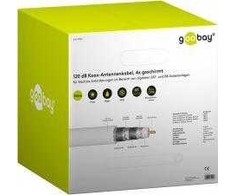 Goobay kabelis 120 dB antenos bendraašis kabelis, 4x ekranavimas, CU, 305 m, baltas - Kabelio ilgis 305 m
