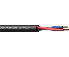 Kabelis Procab CLS215-CCA / 1 Garsiakalbio kabelis - 2 x 1,5 mm2 - 16 AWG - EN50399 CPR Euroclass Cca- s1b, d0