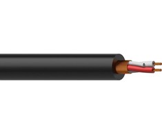 Viela Procab Procab MC305 / 1 Subalansuotas mikrofono kabelis - 2 x 0,23 mm2- 24 AWG 100 metrų, juoda