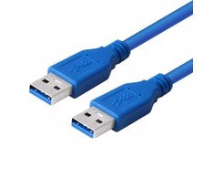 USB kabelis USB-A - USB-A 1,8 m juodas (USB3.0-WW/1.8M)