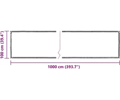 Skaidrus brezentas su ąselėmis 1x10 m Polietilenas