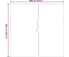Skaidrus brezentas su kilpomis 6x8 m PVC