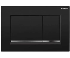 Geberit taustiņš Sigma30, 246x164 mm, juodas/hroms/juodas