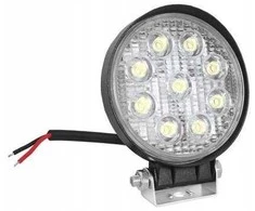 Nežinoma PS darbo žibintas 9 LED 27W, apvalus FLOOD OFF ROAD.
