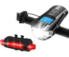 LTC PS Dviračių rinkinys su skaitikliu, 1 x LED SMD 10 W, 1000 lm + 5 x LED SMD 50 lm, 1200 / 300 mAh akumuliatorius, ragas, Micro USB.