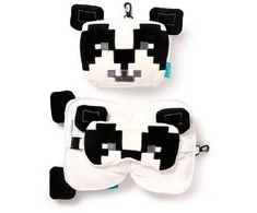 Puckator Panda Minecraft kelioninė pagalvė ir akių kaukė