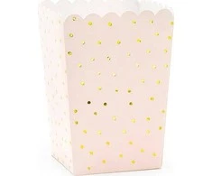 Party Deco Dėžutės popcorn "Dots" 6 vnt 7*7*12,5cm