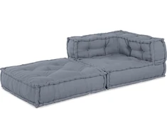 Modulinė kampinė sofa Pilka 70 x 70 x 56 cm audinys