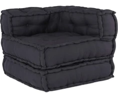 Modulinė sofa, antracito spalvos, 70x70x54 cm, audinys