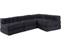 Modulinė sofa 4 pcs Antracitas audinys