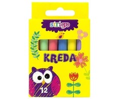 Kreida be dulkių 12 spalvų Strigo