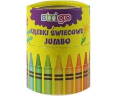 "Jumbo" žvakių pieštukai 36 spalvų Strigo