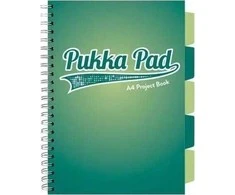 Pukka Pad Project Book Dark A4/100K grotelės turkio (3 vnt.)