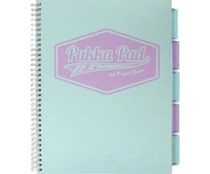 Pukka Pad projektų knyga Pastel A4 / 100K jūrinė grotelės (3vnt)