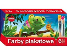 Lean School plakatų dažai, 6 spalvos, 20 ml, MONA