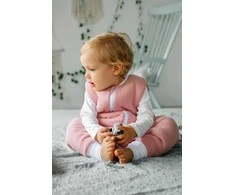 PULP BAMBOO Muslin miegmaišis su izoliacija ir kojomis Rožinė TOG 2,5 nuo 6m iki 2,5m.