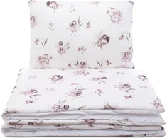 Pulp Bamboo PUPLĖS BAMBUKAS Satino medvilnės patalynės komplektas 100x135cm - Fėjos