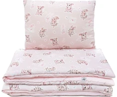 PULP BAMBOO Satin medvilnės patalynės komplektas 100x135cm - Pelės