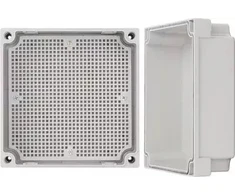 AWB171711 ABS korpusas 170x170x110, atsparus vandeniui su plastikiniais varžtais ir montavimo plokšte Pulsar