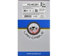 Pulsar PU-NC201 U/UTP kabelis, 5e kategorija, 24AWG,