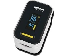 Braun YK-81CEU pulse oximeter Juodas, Nerūdijantis plienas