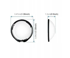 „Puluz“ apsauginių dangtelių rinkinys 2x apsauga objektyvo stiklui Insta360 X5 / PU749T