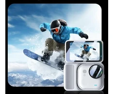 Puluz 2x Grūdintas stiklas LCD ekrano apsauga + objektyvui, skirtas Insta360 GO Ultra / PU784T
