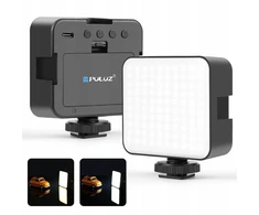 Puluz blykstės lemputė LED 100 diodų 5 W 3 spalvos 2900–6500 K USB-C 1/4'''' ISO fotoaparatams ir kameroms / Pu4141b