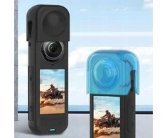 Puluz Objektyvo dangtelis + silikoninis apsauginis dėklas, skirtas „Insta360 X5 / X 5 / Pu757b“
