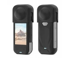 Puluz Objektyvo dangtelis + silikoninis apsauginis dėklas, skirtas „Insta360 X5 / X 5 / Pu757b“