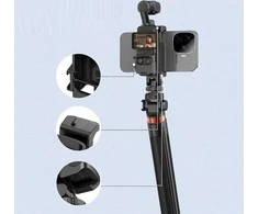 Puluz Dėklas Laikiklis Tvirtinimas Dji Osmo Pocket 3 Iso 1/4'''' + Telefono laikiklis / Pu726b