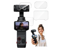 Puluz Grūdintas stiklas 9H 2in1 apsauga ekranui ir objektyvui / Insta360 Luna Ultra / PU1207T (SB12019)