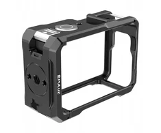 Metalinis apsauginis dėklas su „Puluz“ šalto bato laikikliu, skirtas „DJI Osmo Action 6“ dronui