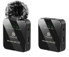 Puluz mikrofonas, belaidis Bluetooth mikrofonas, 3,5 mm Trs Trs, skirtas telefono kamerai, kamerai / Pu3153b