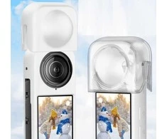 Puluz objektyvo dangtelis objektyvo dangtelis + silikono korpuso dangtelio apsauga, skirta Insta360 X4 / X 4 / Pu985w