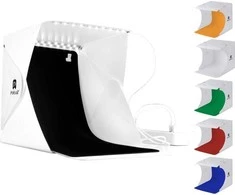 Puluz Puluz Bevielio tento 22x23x24cm + 2x Led + 6x Tło