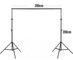 Puluz fotostudijos fono palaikymas 200x200cm DCA0975