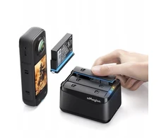 Puluz USB įkroviklis 3x akumuliatoriams, skirtas Insta360 X5 / Insta 360 X 5 / Amagisn / Tbd06060566 / Pf12