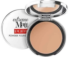 „Pupa Extreme Matt“ makiažo pagrindas be aliejų, nepermatomas, kompaktiškas, 070 Sandy Brown SPF 20, 11 g