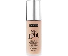 Pupa Active-Light Oil Free Illuminating Liquid Foundation 51 Sandy Brown, 30 ml