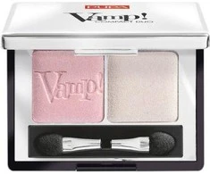 Pupa Milano Pupa Vamp! Compact Duo Eyeshadow akių šešėliai, atspalvis: 001 Rose Perlage, 2.2 g