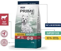 Pupil Premium PUPIL Prime Mini Rich in jautiena with liver – sausas Maistas šunims – 1,4kg