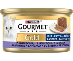 Purina Nestle PURINA Gourmet Gold Mousse su ėriena - šlapias kačių ėdalas - 85 g