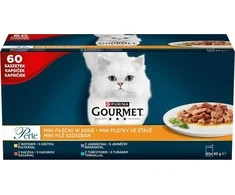 Purina Nestle Drėgnas Kašių Maistas - PURINA Gourmet Perle Mini Filė Padaže, 60x85g