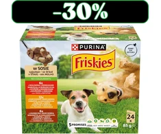 Purina Nestle Friskies in sauce – drėgnas ėdalas šunims – 24x85g