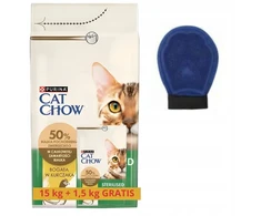 Purina Nestle Purina Cat Chow Sausas pašaras katėms 15kg+1,5kg Sterilized