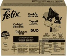 PURINA FELIX FANTASTIC DUO mišinys 120 x 85 g