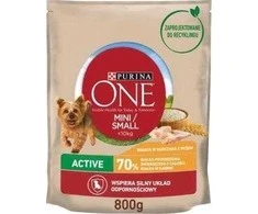 Purina Nestle One Mini Active vištiena, ryžiai – sausas Maistas šunims – 800g