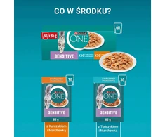Purina Nestle ONE Sensitive Cat GiGMVChkn&amp;Crt 60x85g