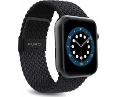 Išmaniojo laikrodžio Apple Watch 1/2/3/4/5/6/SE dirželis, Juodos spalvos, 42/44mm